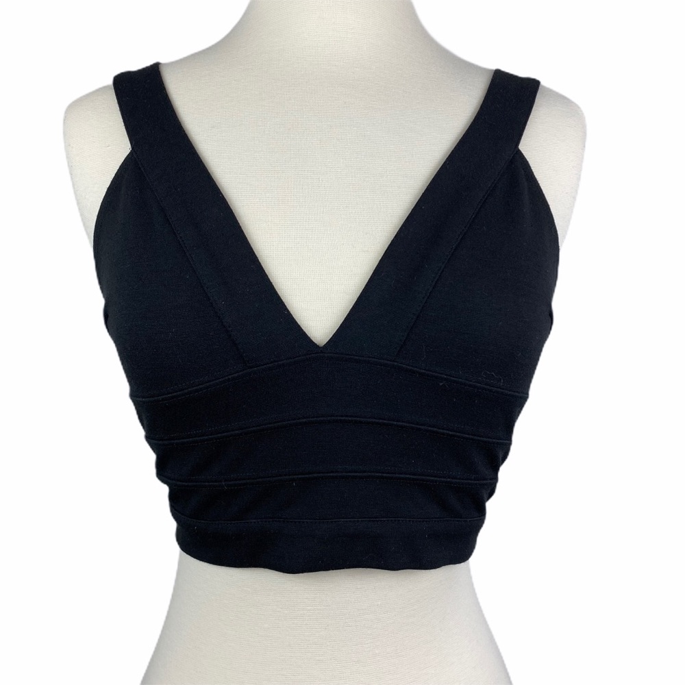 Out From Under Black Crop Top M